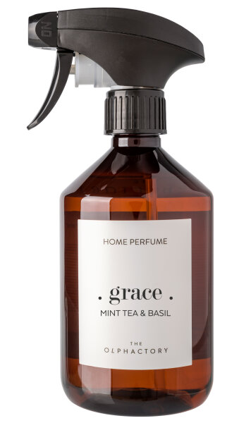 The Olphactory Raumspray MINT TEA & BASIL ·grace· Raumduft in Sprühflasche, Home Spray