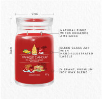 Big Apple Christmas - Yankee Candle Signature Duftkerze im Glas (groß) - Kerze mit Brenndauer bis zu 90 Stunden