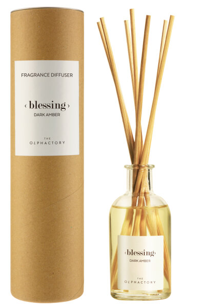 The Olphactory Diffuser DARK AMBER <blessing> Raumduft 250 ml - Lufterfrischer, Duftstäbchen, Raum Duft, Verdunster