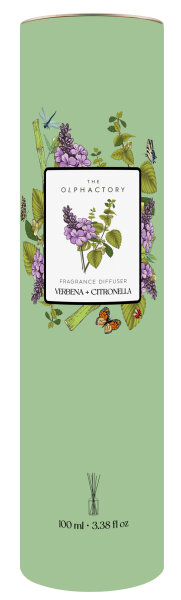 Raumduft Diffuser VERBENA + CITRONELLA Olphactory 100 ml  - Lufterfrischer, Duftstäbchen, Raum Duft, Verdunster