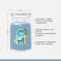 Azure Sky - Yankee Candle Signature Duftkerze im Glas (groß) - Kerze aus "Hello Italy" Kollektion mit Brenndauer bis zu 90 Stunden