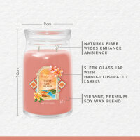 Capri Glow - Yankee Candle Signature Duftkerze im Glas (groß) - Kerze aus "Hello Italy" Kollektion mit Brenndauer bis zu 90 Stunden