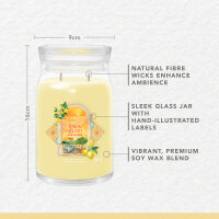 Lemon Gelato - Yankee Candle Signature Duftkerze im Glas (groß) - Kerze aus "Hello Italy" Kollektion mit Brenndauer bis zu 90 Stunden