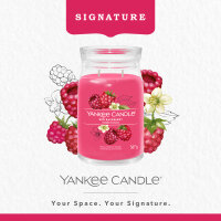Red Raspberry - Yankee Candle Signature Duftkerze im Glas (groß) - Kerze mit Brenndauer bis zu 90 Stunden