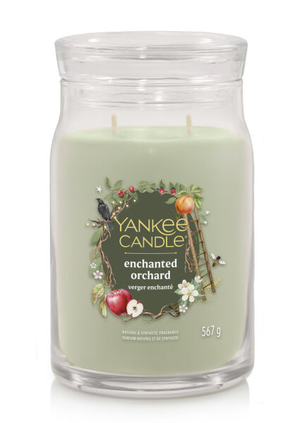 Enchanted Orchard - Yankee Candle Signature Duftkerze im Glas (groß) - Kerze mit Brenndauer bis zu 90 Stunden