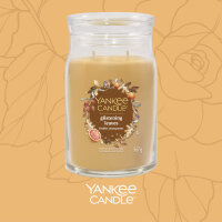 Glistening Leaves - Yankee Candle Signature Duftkerze im Glas (groß) - Kerze mit Brenndauer bis zu 90 Stunden
