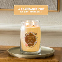 Glistening Leaves - Yankee Candle Signature Duftkerze im Glas (groß) - Kerze mit Brenndauer bis zu 90 Stunden
