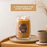 Golden Pumpkin - Yankee Candle Signature Duftkerze im Glas (groß) - Kerze mit Brenndauer bis zu 90 Stunden
