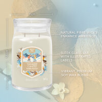 Vanilla Flurries - Yankee Candle Winterkollektion Apres Ski Signature Duftkerze im Glas (groß) - Kerze mit Brenndauer bis zu 90 Stunden