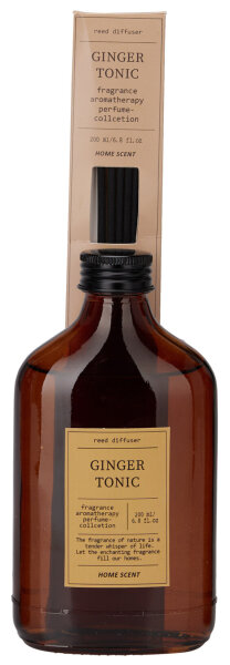 Raumduft Diffuser Parfüm Duft Kollektion GINGER TONIC 200 ml  - Aromatherapie, Lufterfrischer, Duftstäbchen, Raumdüfte, Verdunster