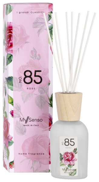 My Senso Diffuser N°85 Rose Raumduft 240 ml - Lufterfrischer, Duftstäbchen, Raum Duft, Verdunster