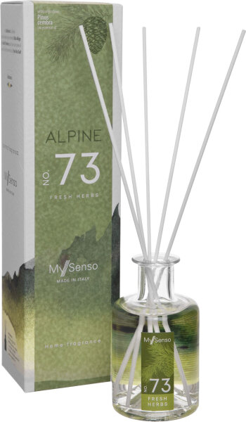My Senso Alpine Diffuser N°73 Fresh Herbs Raumduft 200 ml  - Lufterfrischer, Duftstäbchen, Raum Duft, Verdunster