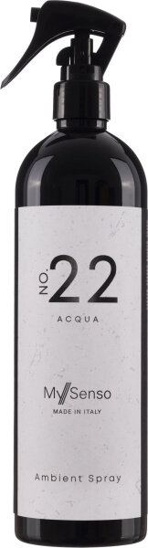 My Senso Raumspray N°22 Acqua 500 ml - Raumduft in Sprühflasche, Ambient Spray