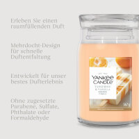 Tangerine & Vanilla - Yankee Candle Sommerkollektion Signature Duftkerze im Glas (groß) - Kerze mit Brenndauer bis zu 80 Stunden