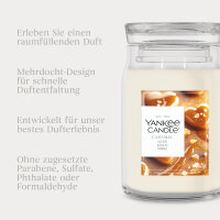 Caramel Kiss - Yankee Candle Herbstkollektion Signature Duftkerze im Glas (groß) - Kerze mit Brenndauer bis zu 80 Stunden