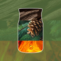 Balsam & Cedar Fireside - Yankee Candle Winterkollektion Signature Duftkerze im Glas (groß) - Kerze mit Brenndauer bis zu 80 Stunden