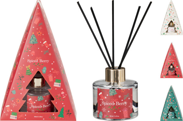 Raumduft Diffuser Christmas Home Collection verschiedene Düfte 100 ml  - Lufterfrischer Weihnachten, Duftstäbchen, Raum Duft Weihnachtszeit, Verdunster