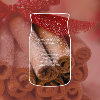 Sparkling Cinnamon - Yankee Candle Winterkollektion Signature Duftkerze im Glas (groß) - Kerze mit Brenndauer bis zu 80 Stunden