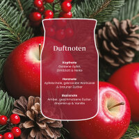 Red Apple Wreath - Yankee Candle Winterkollektion Signature Duftkerze im Glas (groß) - Kerze mit Brenndauer bis zu 80 Stunden