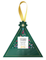 Yankee Candle Gift Set Geschenkbox mit 3 Teelichter und einem Kerzenhalter - Geschenkset Weihnachten