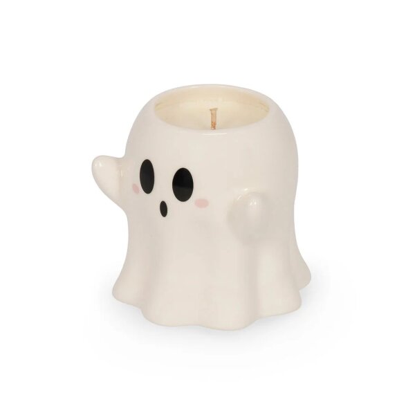 Legami Duftkerze GHOST Halloween mit Amber Night Duft - Kerze im Keramiktopf, Geisterkerze